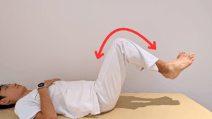 両下肢挙上 腹筋トレーニング